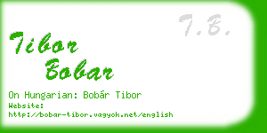 tibor bobar business card